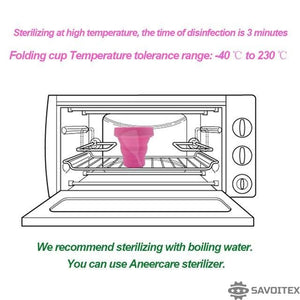 Savoitex Menstrual Cup - Reusable Period Cup - Tampon and Pad Alternative - Savoitex