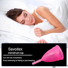 Load image into Gallery viewer, Savoitex Menstrual Cup - Reusable Period Cup - Tampon and Pad Alternative - Savoitex