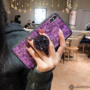 2019 New Fashion Fiber Soft Fur ball Diamond case for Samsung - Savoitex