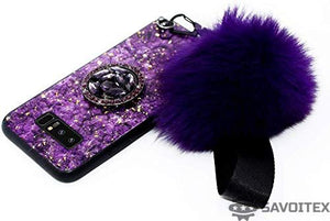 2019 New Fashion Fiber Soft Fur ball Diamond case for Samsung - Savoitex