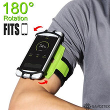 Load image into Gallery viewer, Savoitex Wrist Armband Phone Holder 180 Degree Rotatable - Savoitex