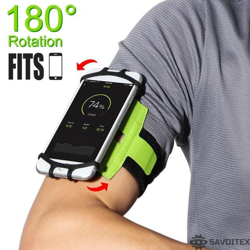 Savoitex Wrist Armband Phone Holder 180 Degree Rotatable - Savoitex