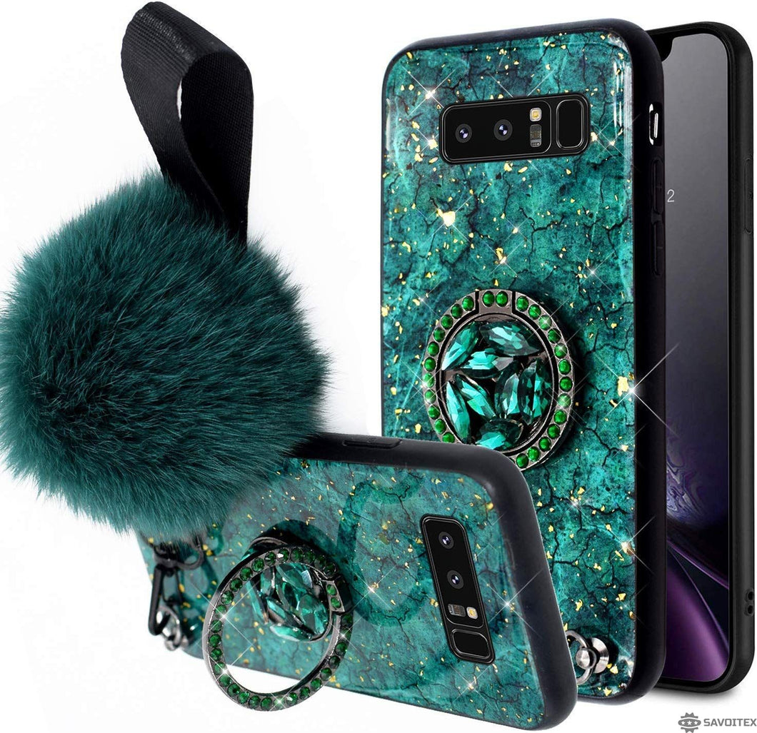 2019 New Fashion Fiber Soft Fur ball Diamond case for Samsung - Savoitex