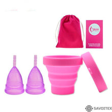 Load image into Gallery viewer, Savoitex Menstrual Cup - Reusable Period Cup - Tampon and Pad Alternative - Savoitex