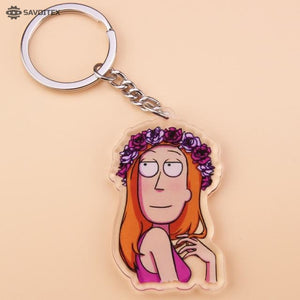 Rick and Morty Acrylic Keychain - Savoitex