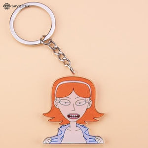 Rick and Morty Acrylic Keychain - Savoitex