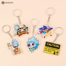 Load image into Gallery viewer, Rick and Morty Acrylic Keychain - Savoitex