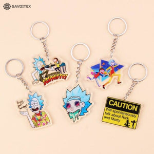 Rick and Morty Acrylic Keychain - Savoitex