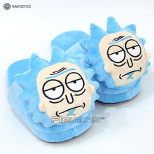 Load image into Gallery viewer, Rick and Morty Mr. Meeseeks / Morty Smith / Rick Sanchez Plush Slippers - Savoitex