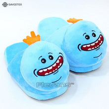 Load image into Gallery viewer, Rick and Morty Mr. Meeseeks / Morty Smith / Rick Sanchez Plush Slippers - Savoitex