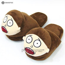 Load image into Gallery viewer, Rick and Morty Mr. Meeseeks / Morty Smith / Rick Sanchez Plush Slippers - Savoitex