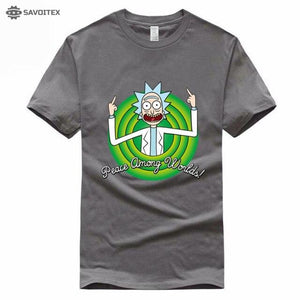 Rick and Morty Printing T-shirt - Savoitex