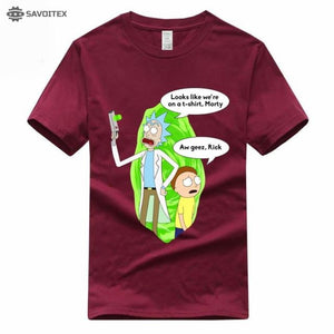 Rick and Morty Printing T-shirt - Savoitex