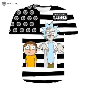 Rick And Morty T Shirt 3d Printed - Savoitex