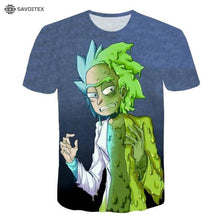 Load image into Gallery viewer, Rick And Morty T Shirt 3d Printed - Savoitex