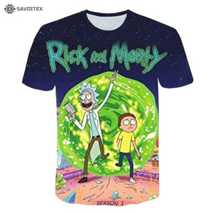 Rick And Morty T Shirt 3d Printed - Savoitex